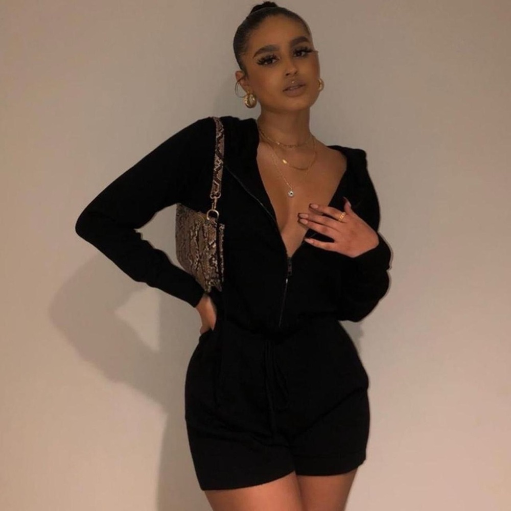 Revolve black romper